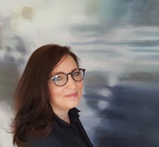 Artist image. Art works have long description